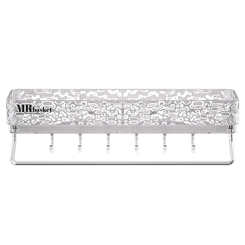 Glacier Pattern Triangular Bathroom Wall Shelf Organizer