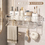 Glacier Pattern Triangular Bathroom Wall Shelf Organizer