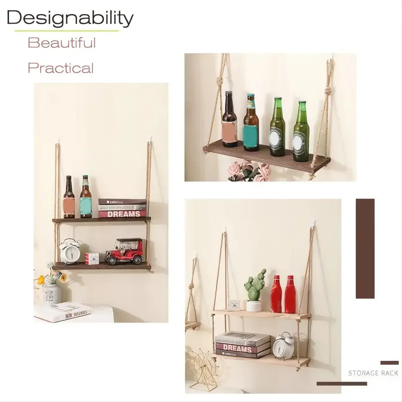 Renliss Boho Hanging Shelf